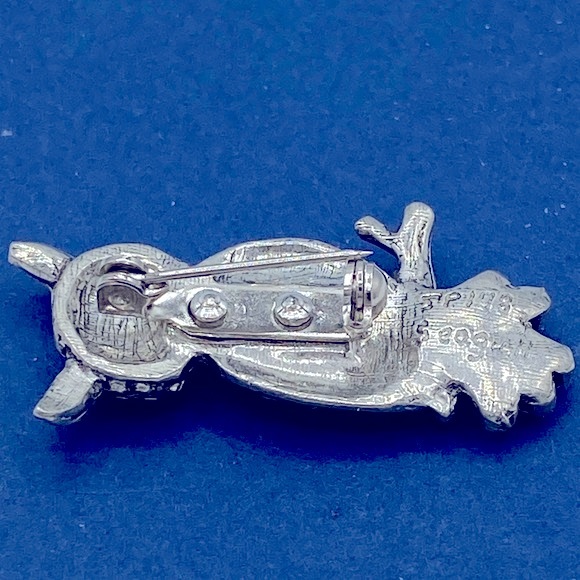 Small Pewter Owl Pin/Brooch Signed Seagull And Numbered Textured Pewter - Picture 2 of 6